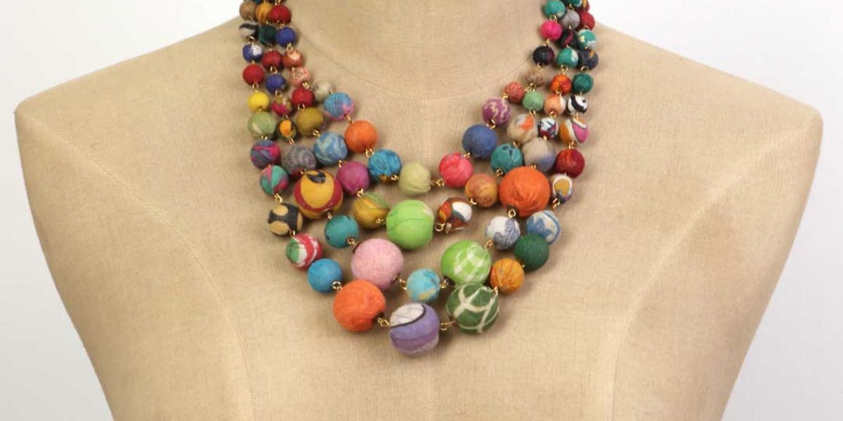 Handmade Textile Necklace
