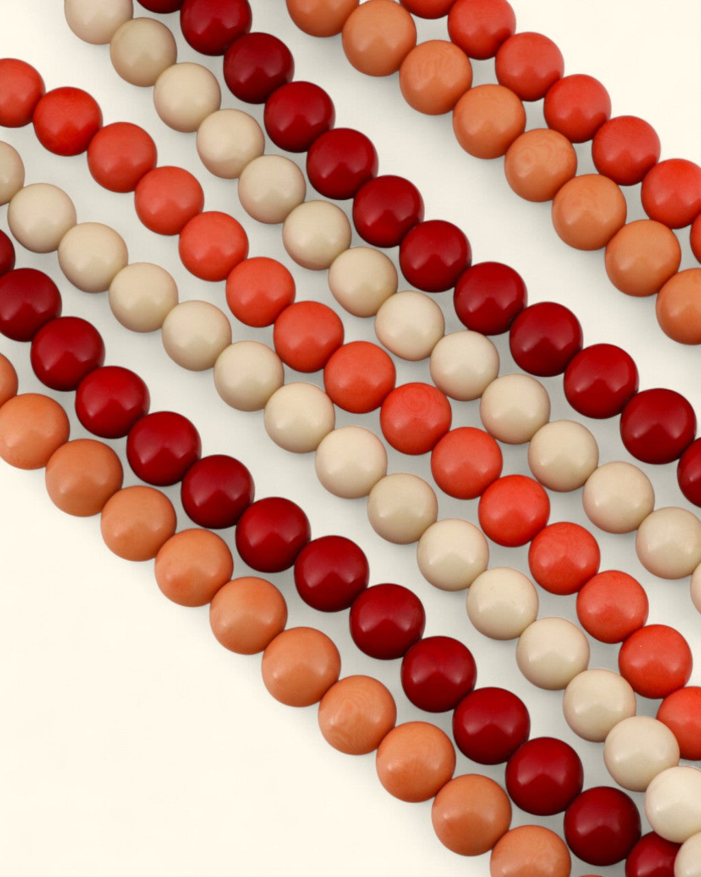 Round Tagua Bead Strand Necklace