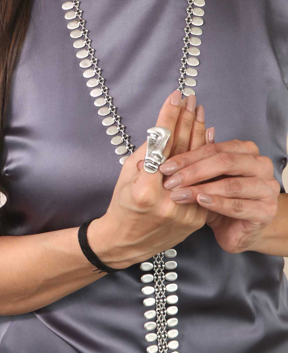Face-in-Profile Sculptural Ring