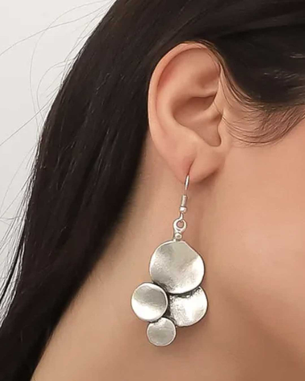 Pebble Cluster Drop Earrings