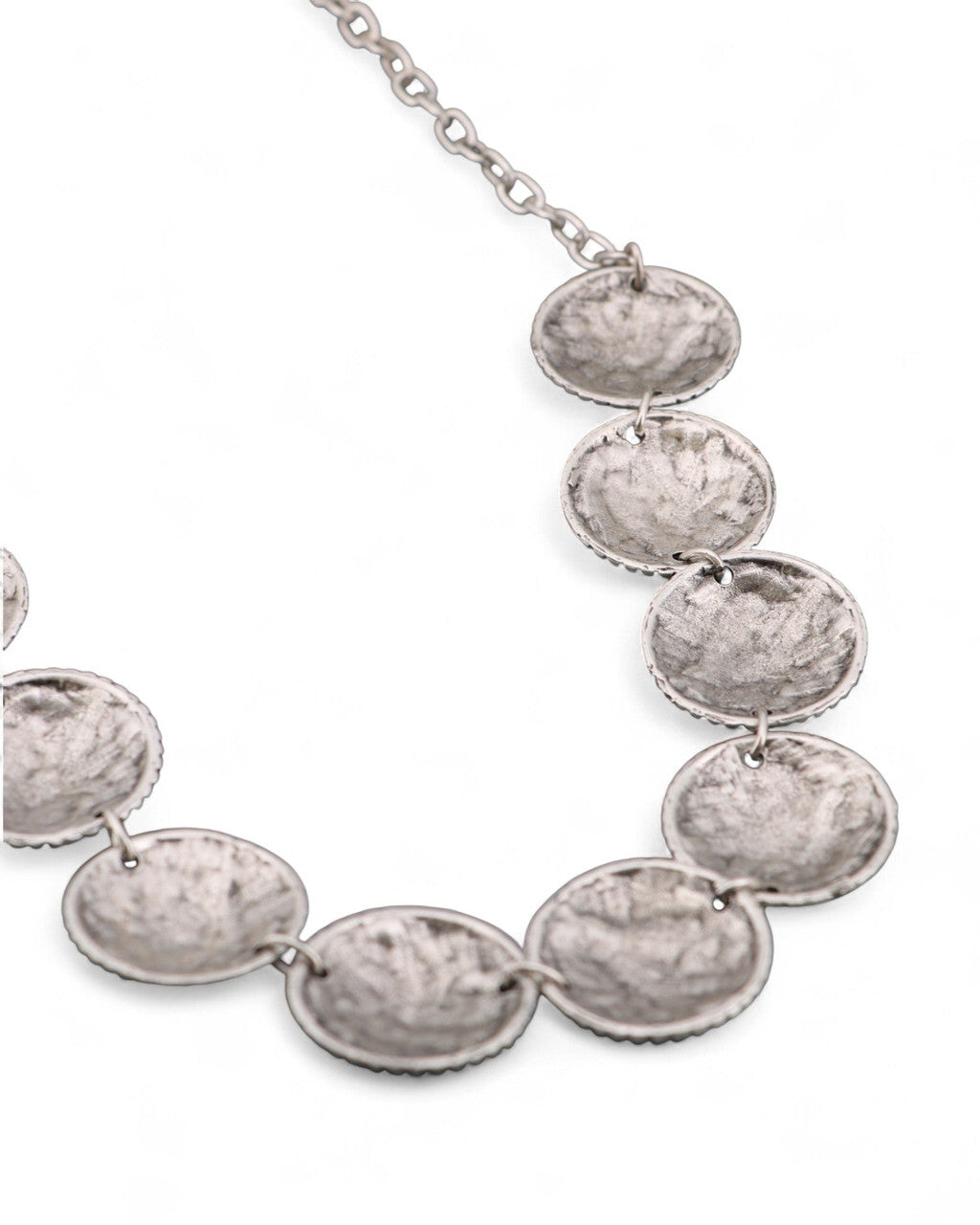 Graduated Dome Disc Necklace