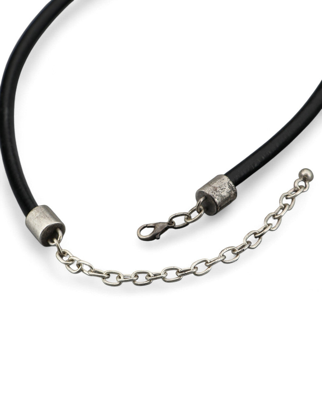 Sculptural Elephant Head Pendant on Leather Cord