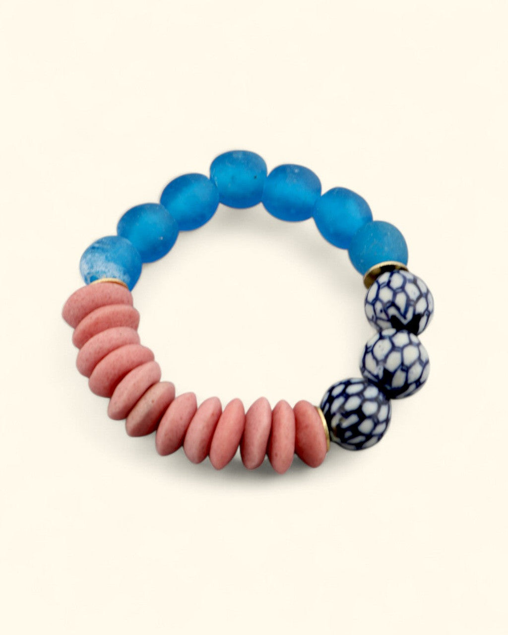 Color-Block Chinoiserie Stretch Bracelet