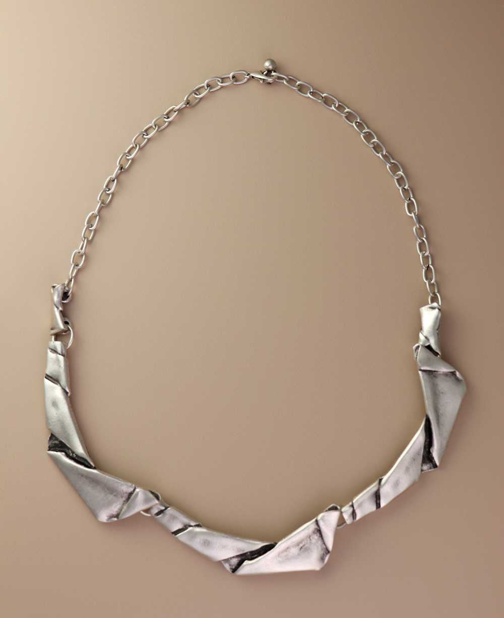 Paper-Fold Collar Necklace