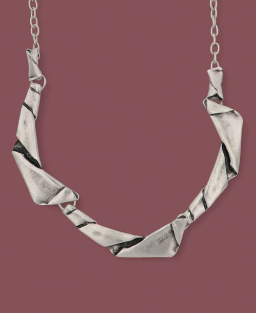 Paper-Fold Collar Necklace