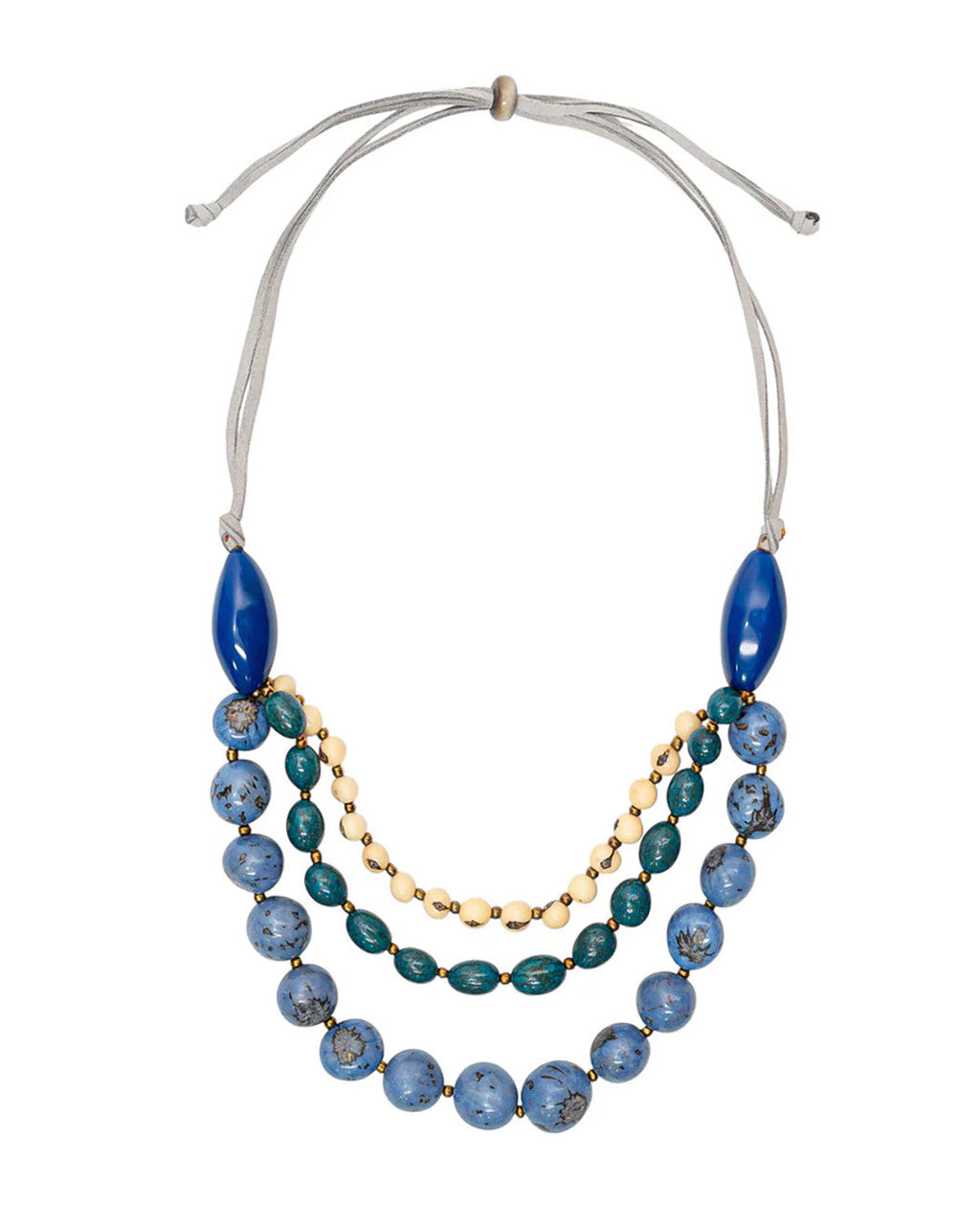 Idra Three-Strand Cascade Necklace