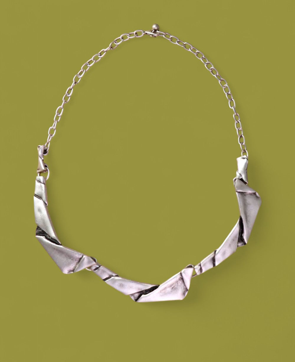 Paper-Fold Collar Necklace