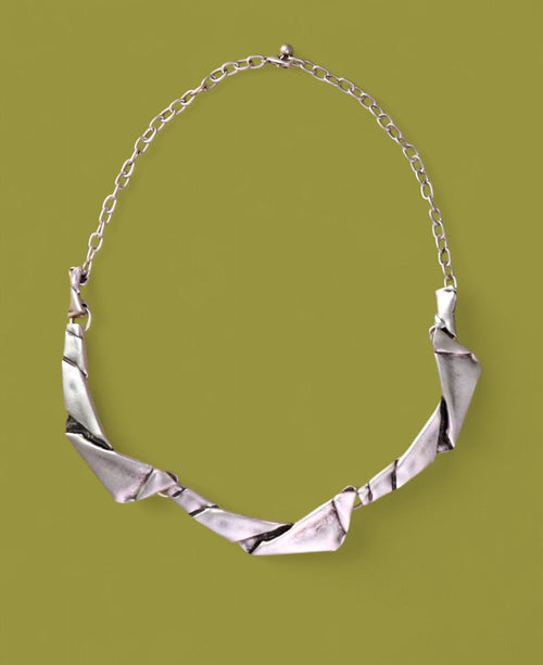 Paper-Fold Collar Necklace