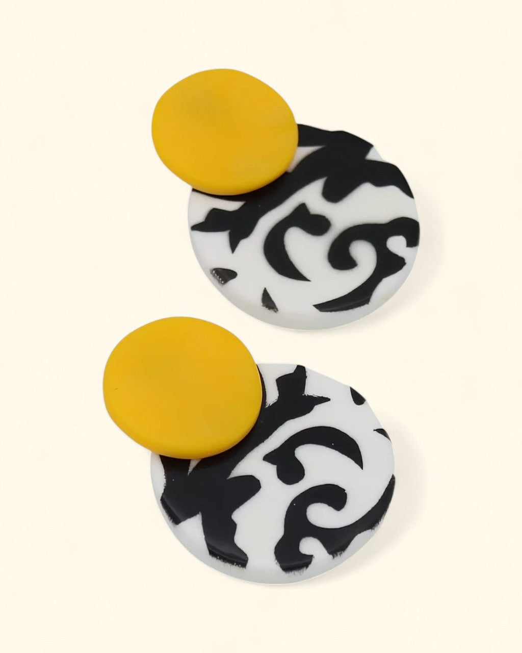 Lola Double-Disc Drop Earrings
