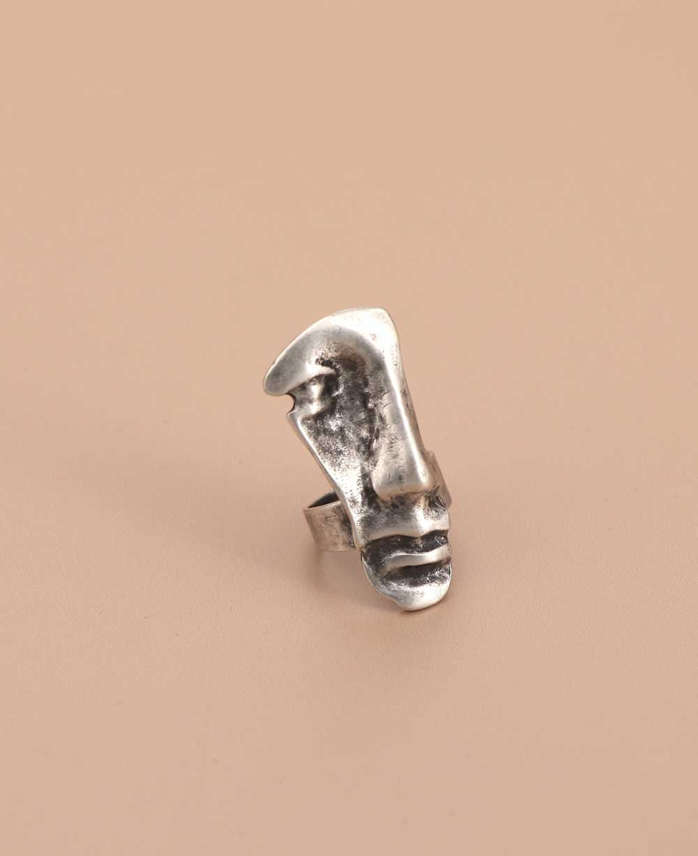 Face-in-Profile Sculptural Ring