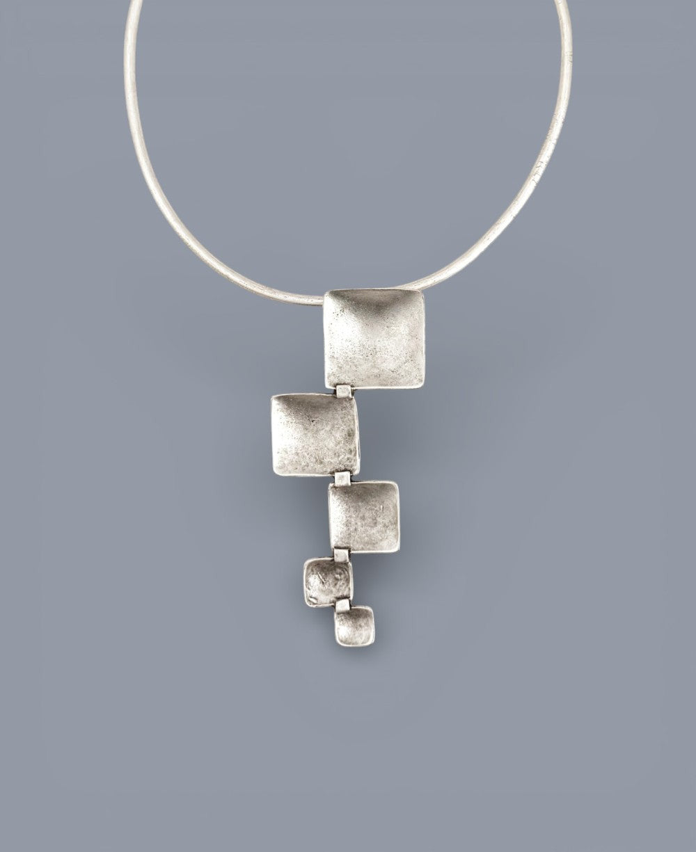 Cascading Square Collar Necklace