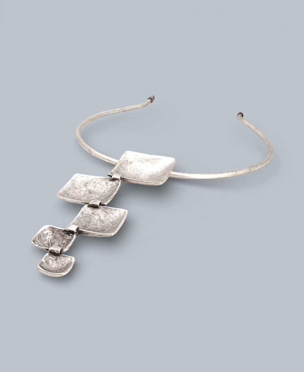 Cascading Square Collar Necklace
