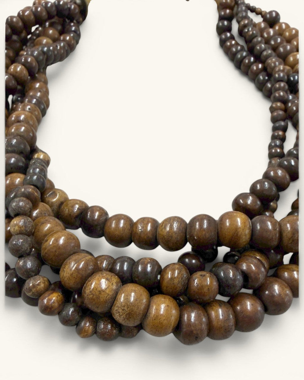 Five-Strand Bone Collar, Carved Horn Hook