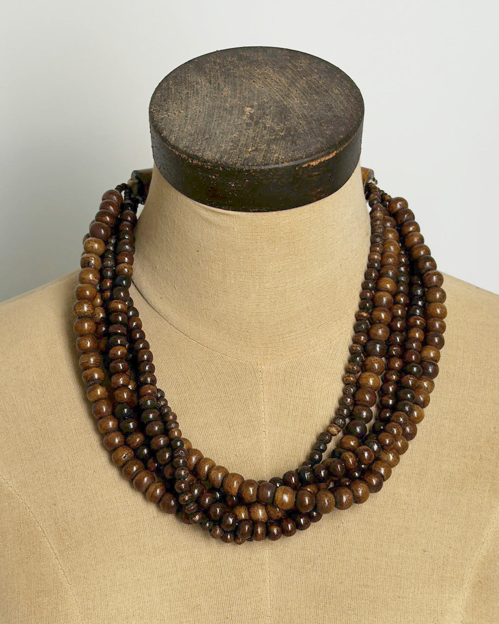 Five-Strand Bone Collar, Carved Horn Hook