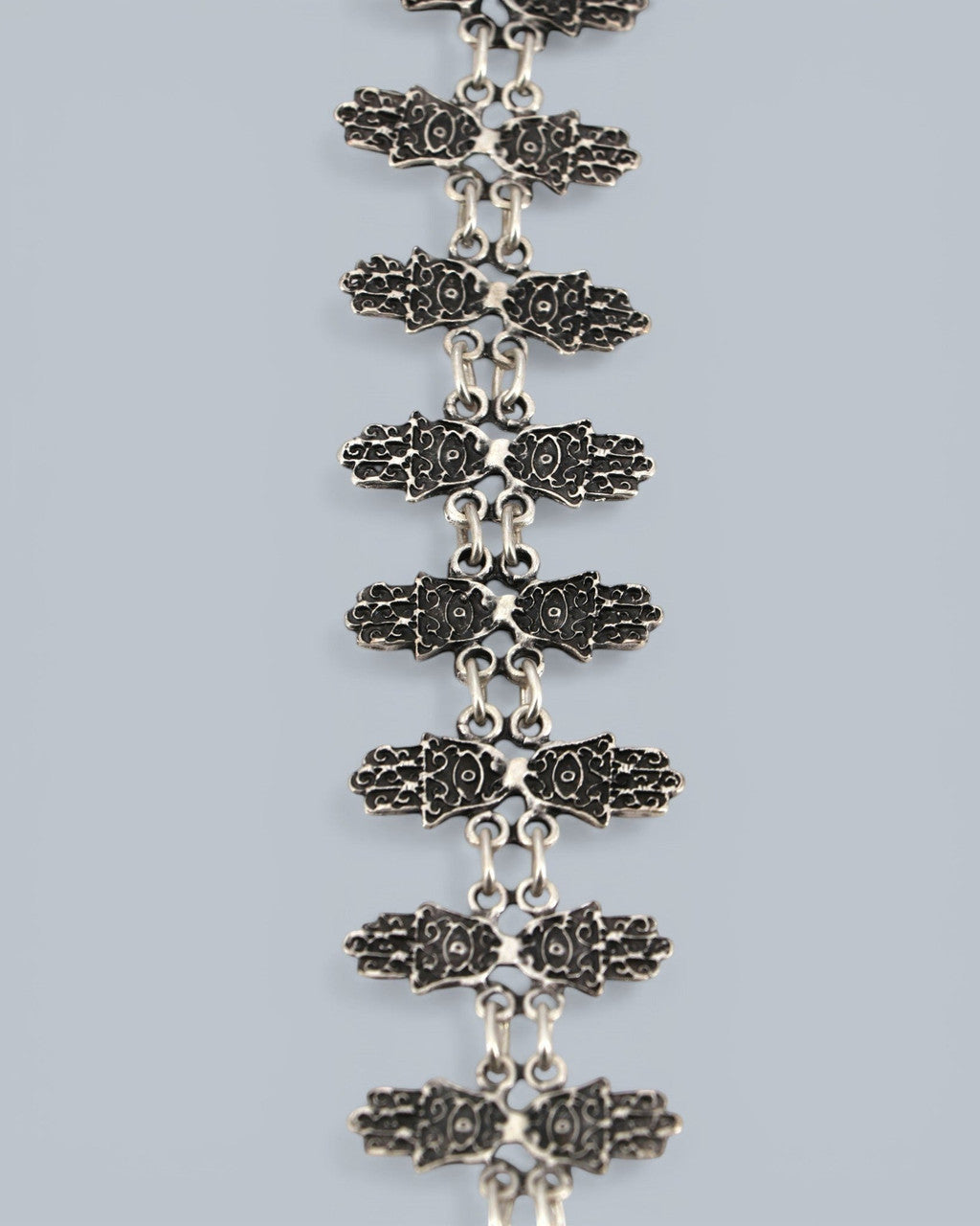 Engraved Hamsa Lariat Necklace